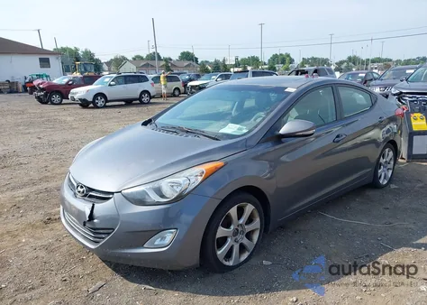 2012 Hyundai Elantra Limited z USA, uszkodzony, nr VIN 5NPDH4AE8CH081106